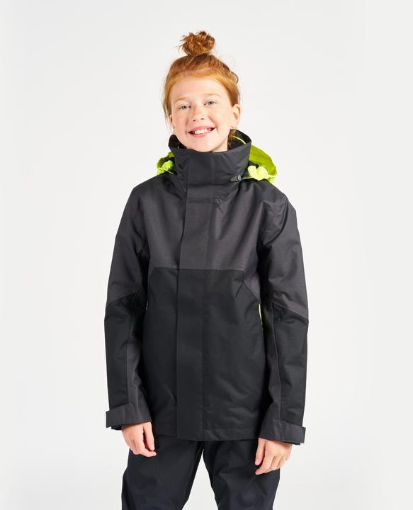 Produktbild Tribord Regenjacke Segeljacke Kinder wasserdicht winddicht - Sailing 300 dunkelgrau