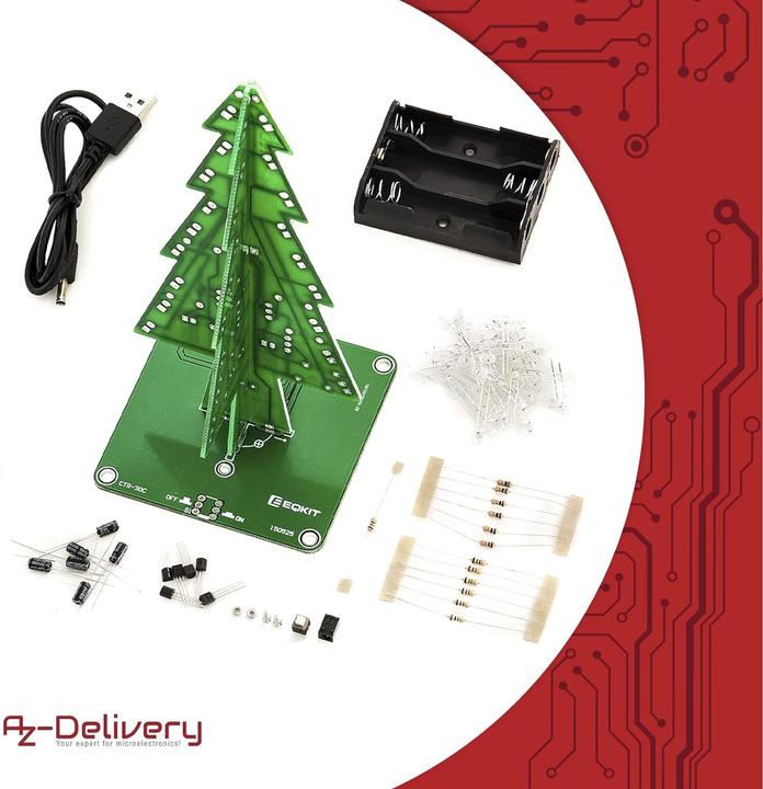 Produktbild AZ-Delivery DIY LED Weihnachtsbaum Kit