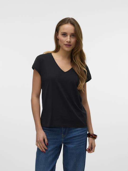 Actual product image Vero Moda Vmluna Ss V-Neck Tee Jrs Noos (L)