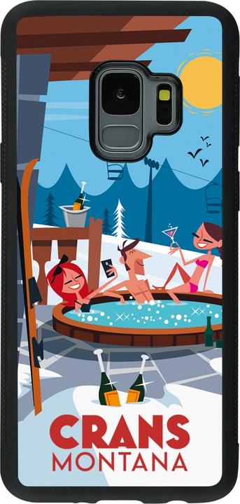 Produktbild PhoneLook Hülle Silikon schwarz Crans-Montana Mountain Jacuzzi (Samsung Galaxy S9)