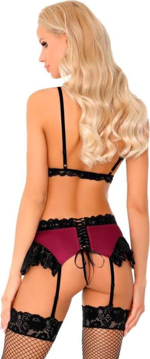 Produktbild LivCo Corsetti Fashion NAHIR LC 20214 BH + HÖSCHEN + STRUMPFGÜRTEL L/XL (L, XL)