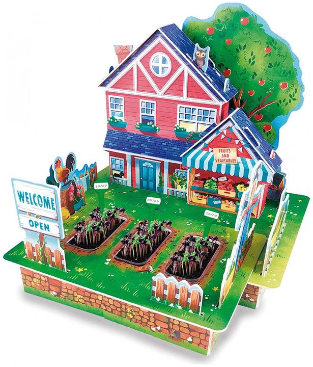Produktbild Educa 19470 Puzzle and eco Stem 3D Dream Gardens - The Farmhouse from 6+ Years