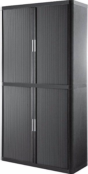 Produktbild Paperflow Rollladenschrank easyOffice®, 4 Fachböden, Höhe 2040 mm, anthrazit / anthrazit (110 x 41.5 x 204 cm)