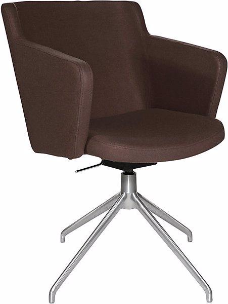 Produktbild Topstar Besprechungssessel SFH, 3D-Sitzgelenk und Aluminium-Fusskreuz, braun