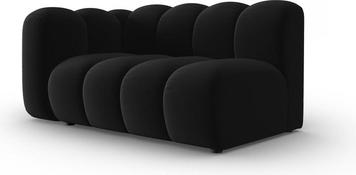 Actual product image Micadoni Velvet Left Modular Sofa, "Lupine", 2 Seats, 145x95x70Made in Europe (2 person sofa, 3-seater, 4-seater)