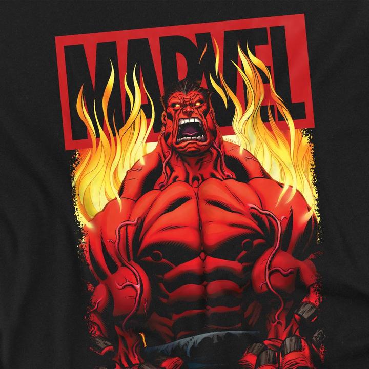 Immagine prodotto Maglietta Hulk Rosso Fuoco Uomo (4XL)