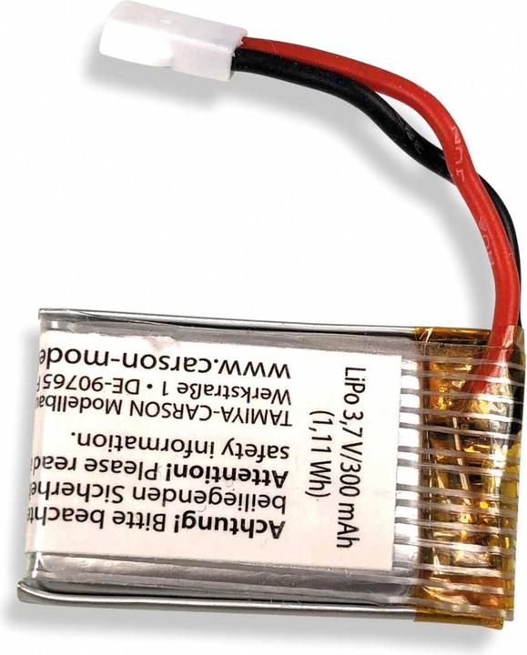 Produktbild Carson 3,7V/300mAh LiPO Akku : 507153/54 (3.70 V, 300 mAh)