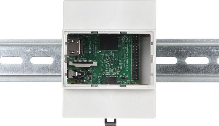 Produktbild Raspberry Pi Hutschienen Gehäuse für 3, 2B, B+ RB-Case+07