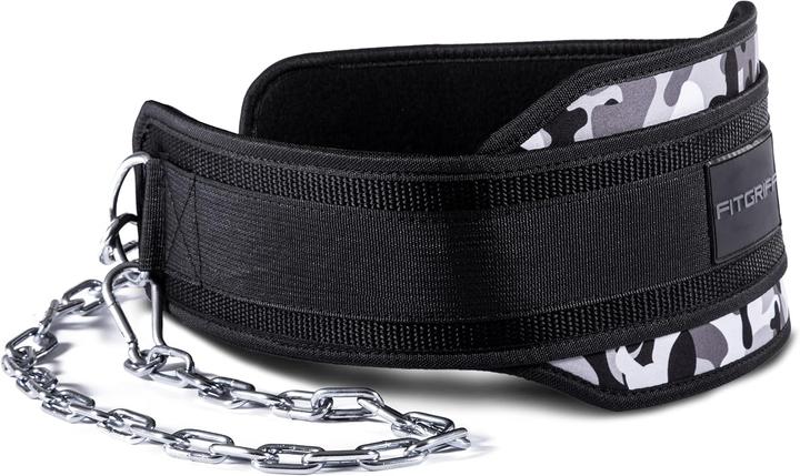 Immagine prodotto Fitgriff Dip Gürtel mit Kette und Karabiner für Krafttraining