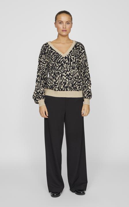 Immagine prodotto Vila Maglia jacquard con scollo a V (XS)