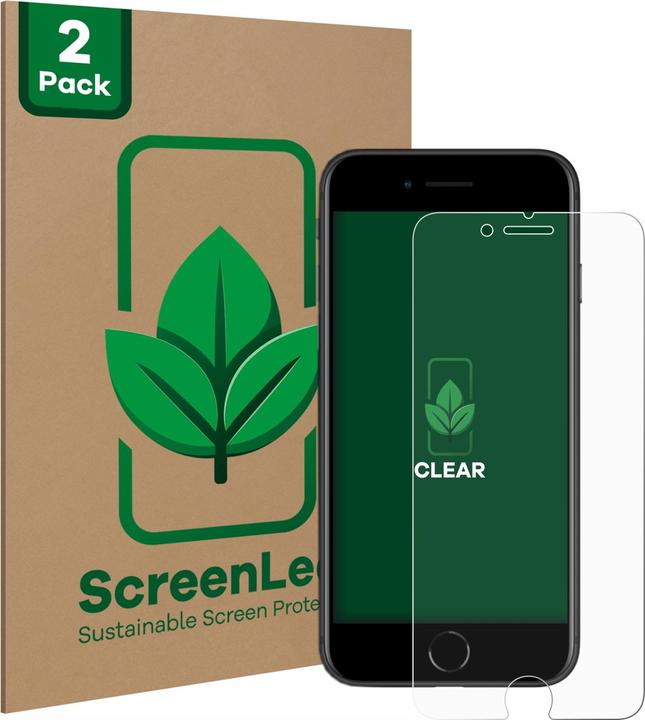 Image du produit ScreenLeaf Film de protection durable Protection d'écran Film clair transparent (2 pièce(s), Apple iPhone SE (2ème génération))