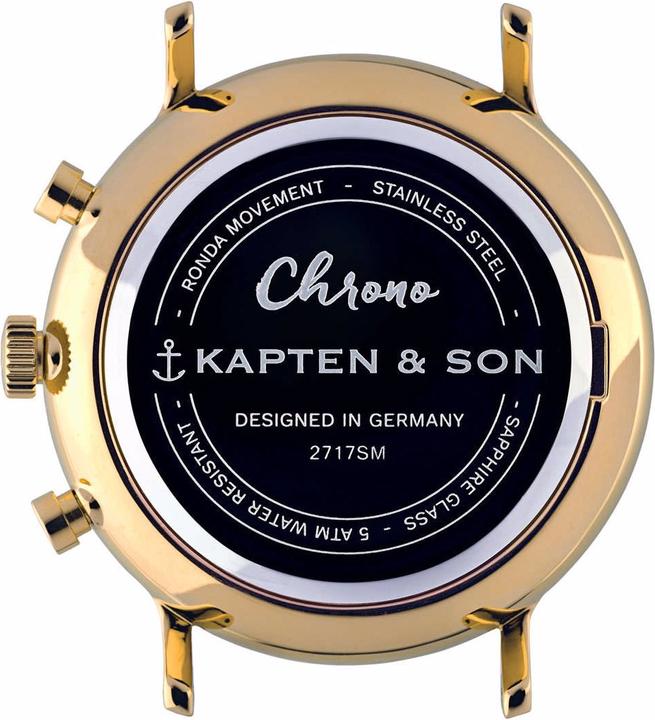 Produktbild Kapten & Son Chrono Gold Bicolor Steel (40 mm) (Analoguhr, 40 mm)