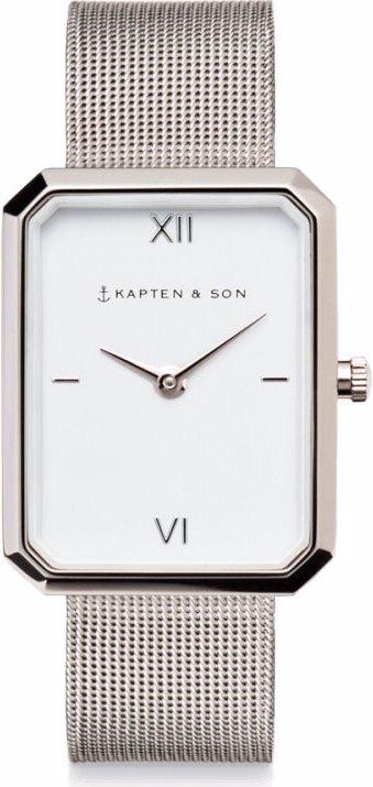 Kapten & Son Grace Silver Mesh (Montre analogique, 25 mm)