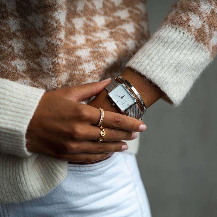 Image du produit Kapten & Son Grace Silver Mesh (Montre analogique, 25 mm)