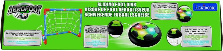 Produktbild Lexibook AeroFoot - Beleuchtete Hovercraft-Fussballscheibe aus Schaumstoff mit 2 Toren (Multilingual)