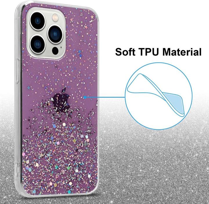Image du produit Cadorabo Couverture TPU paillettes scintillantes (Apple iPhone 13 Pro)