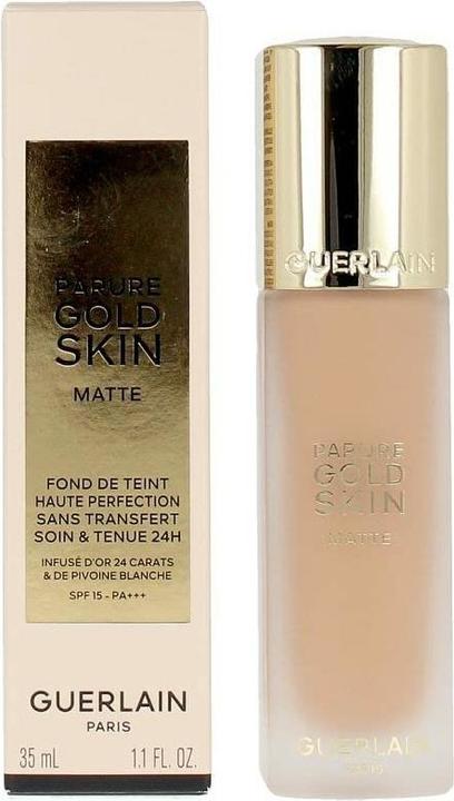 Actual product image Guerlain Parure G Mat Fluid Fond de Teint No 3W (3W Warm, Doré)