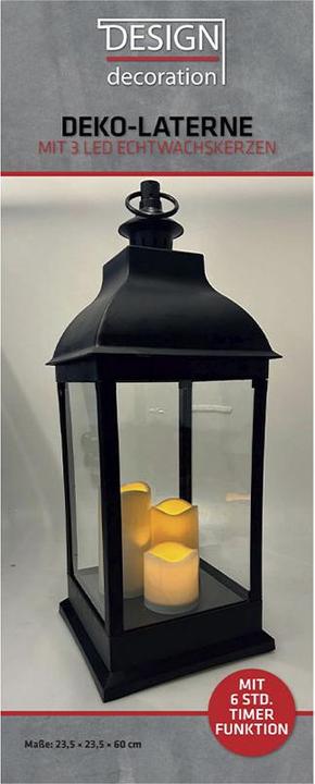 Produktbild Fs-Star Laterne mit 3 LED Kerze Hx60cm (1 x)