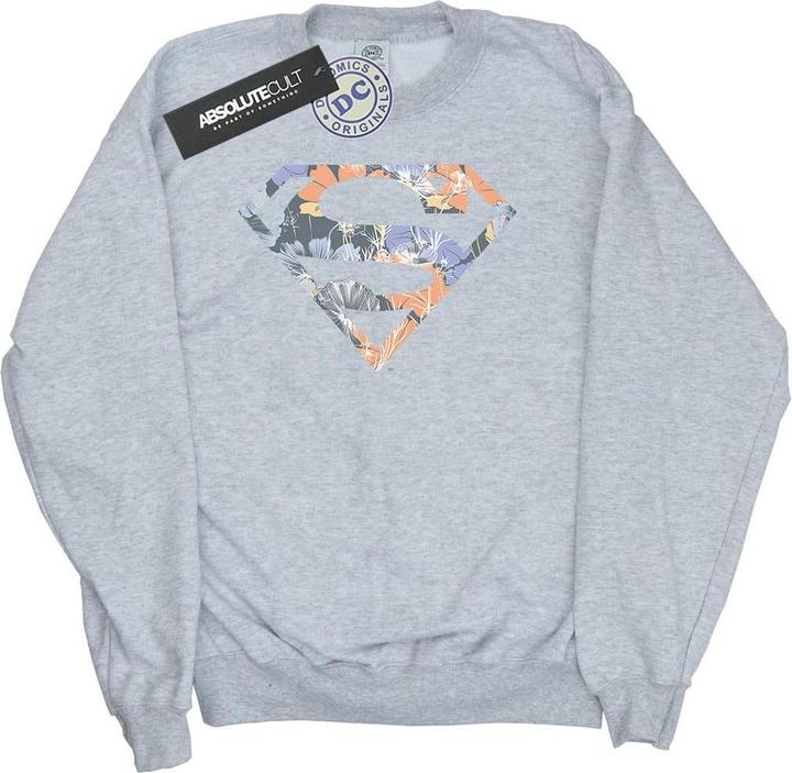 Superman Floral Logo 2 Sweatshirt