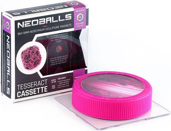 Actual product image Neoballs Sphere Magnets Magenta- Tesseract Cassette