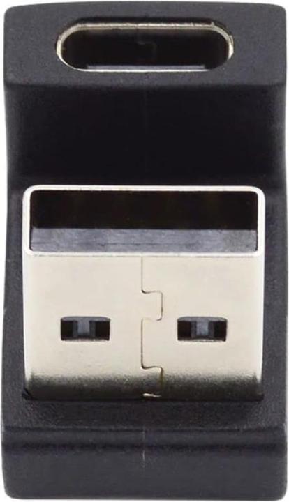 Actual product image PowerGuard USB-A to USB-C 180 degree angle U-shape up adapter (male/female) (USB 3.1)