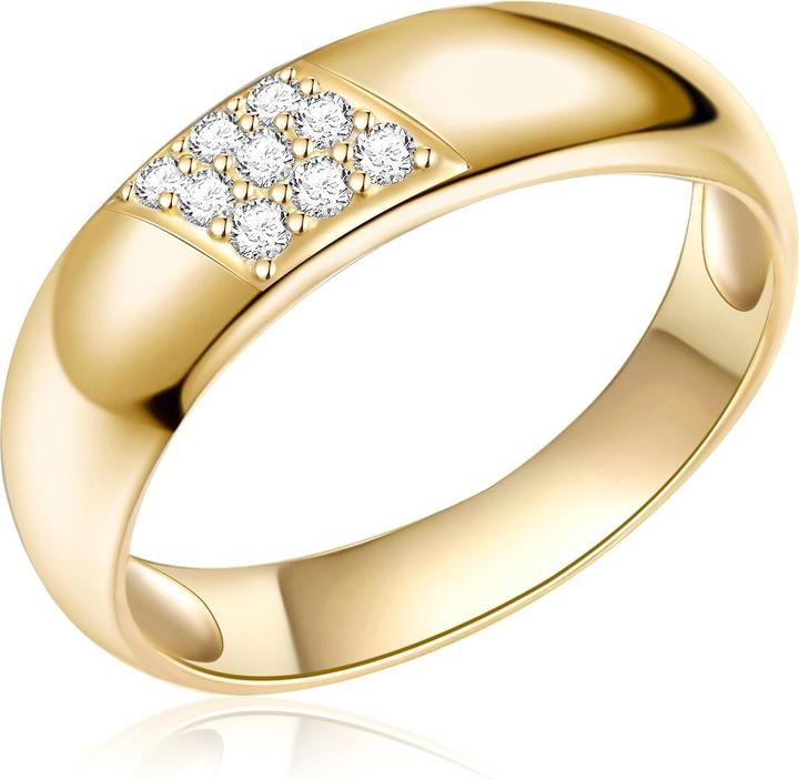 Rafaela Donata Damen Sterling Silber Zirkonia gelbgold - 11404