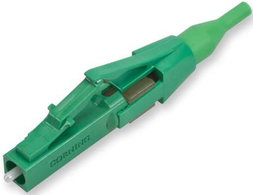 Actual product image Corning UniCam LC connector APC/1.25/CER SM OS2 95-200-94 - plastic housing (S/UTP, CAT6, 200 m)