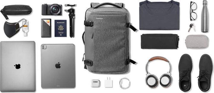 Produktbild tomtoc Navigator-T66 17" 40L Travel Laptop Backpack (Gray) (40 l)