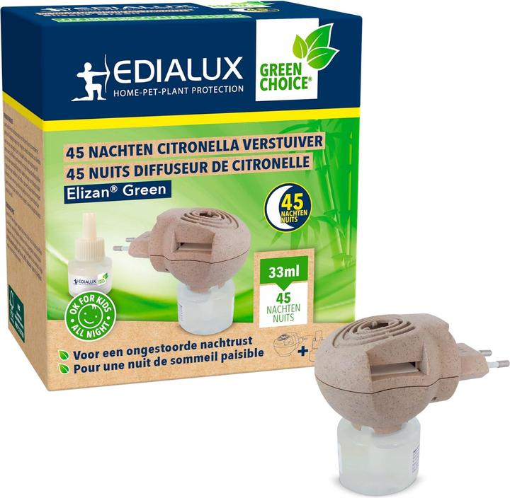 Edialux Elizan vert 45 nuits Citronella Spray, 33ml (33 ml)