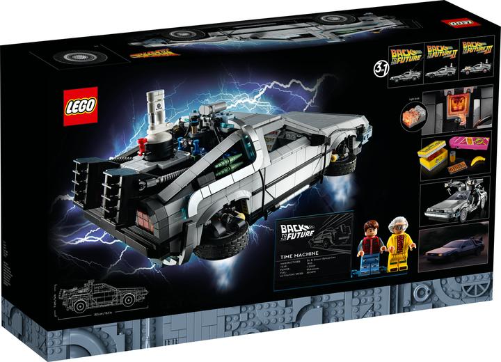 Actual product image LEGO Time machine from Back to the Future (10300, LEGO Icons, LEGO Rare Sets)