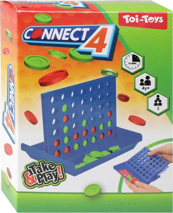 Actual product image Toi-Toys Connect 4 game (English, German, French, Italian, Swiss German)
