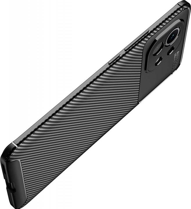 Productafbeelding Screenguard Xiaomi Mi 11 Romp Carbon Design TPU Hoesje (Xiaomi Mi 11i)