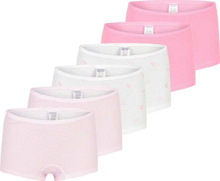 Immagine prodotto Schiesser Confezione da 6 pantaloncini da bambina in cotone biologico 95/5 (92, confezione da 6)