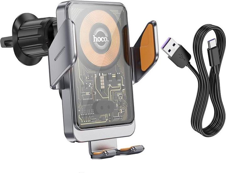 Produktbild Hoco 2 in 1 QI Wireless Fast Charge Autohalterung Ladestation
