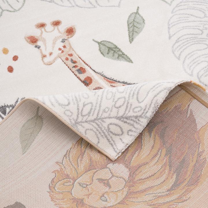 Produktbild Pergamon Kinder Teppich Maui Kids Giraffe Zebra Löwe (140 x 200 cm)