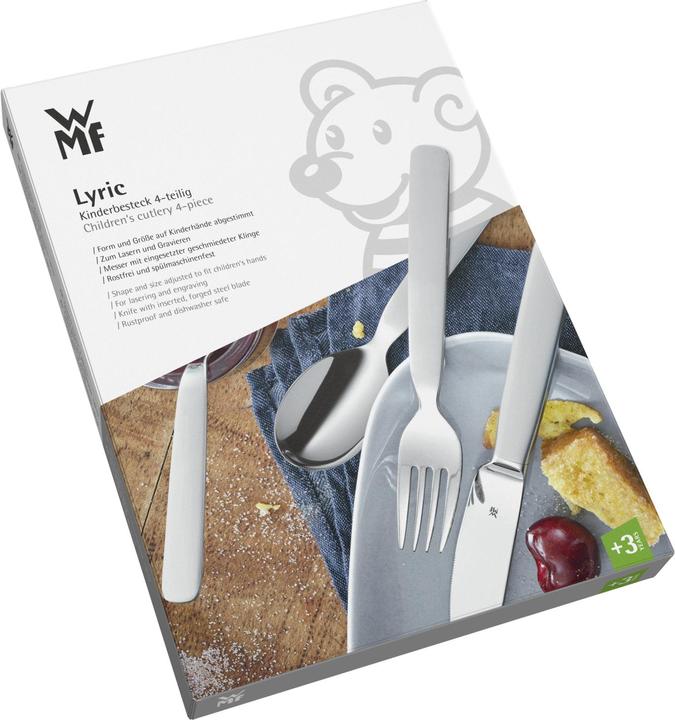 Productafbeelding WMF Kinderbestek 4st First Lyric vanaf 3 jaar gepolijst roestvrij staal