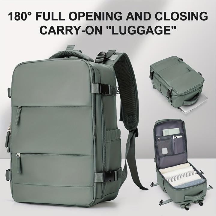 Only-Bags.Store Grossvolumiger Reiserucksack, Unisex-Mode-Tragegepäck mit 180°-Öffnung, geringes Gewicht, mehrere