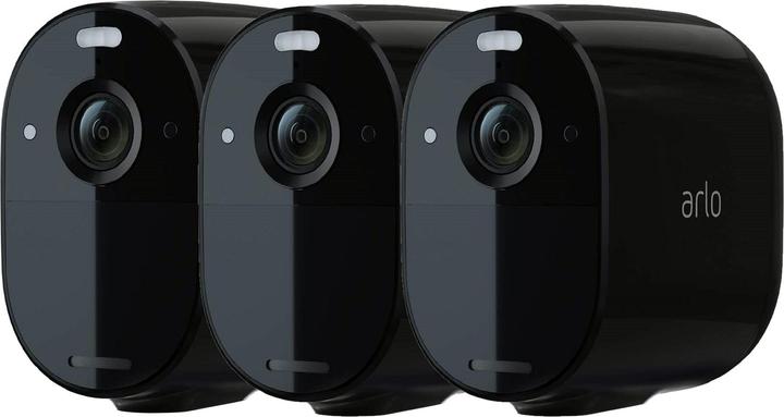 Image du produit Arlo Essential Spotlight, pack de 3 caméras, noires (1920 x 1080 Pixels)