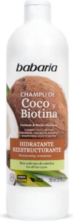 Actual product image Babaria Coconut Shampoo with Keratin and Biotin 700ml (700 ml)