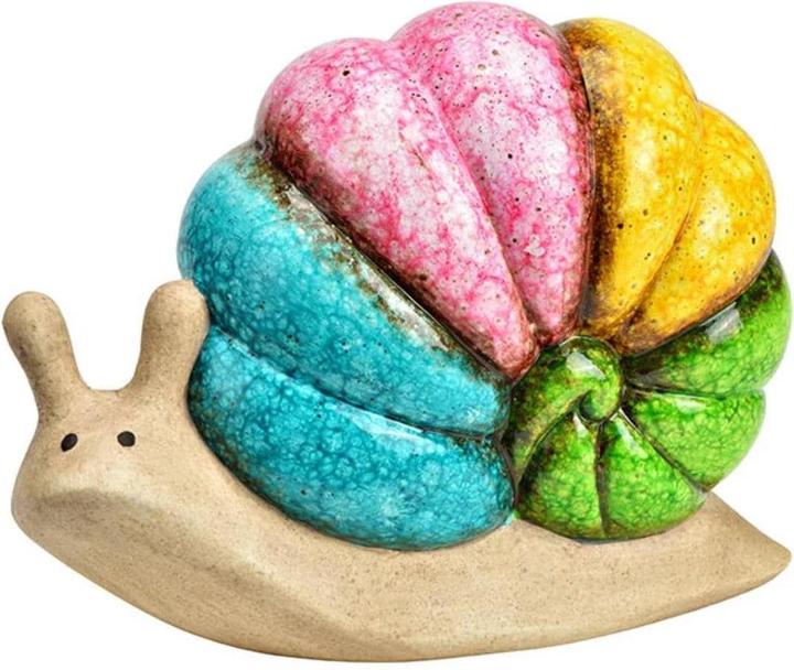 Image du produit G. Wurm Escargot arc-en-ciel en céramique multicolore (L/H/P) 19x20x15cm (9.5 x 16 x 20 cm)