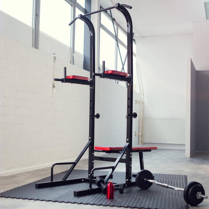 Actual product image tectake Multi Gym Reeves - bench press, pull-up bar, dip & leg raise station