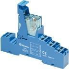 Produktbild Finder Komplettrelais 8A 2C/O 24V DC, mit LED, komplett mit Relais, Sockel mit "Push-In" Klemmen u