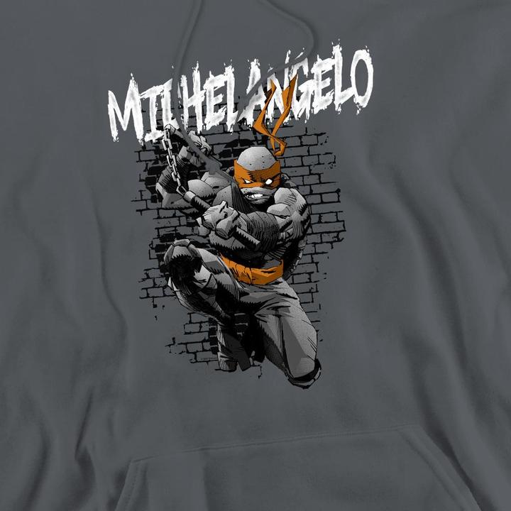 Immagine prodotto Teenage Mutant NT Felpa con Cappuccio Michelangelo Uomo (M)