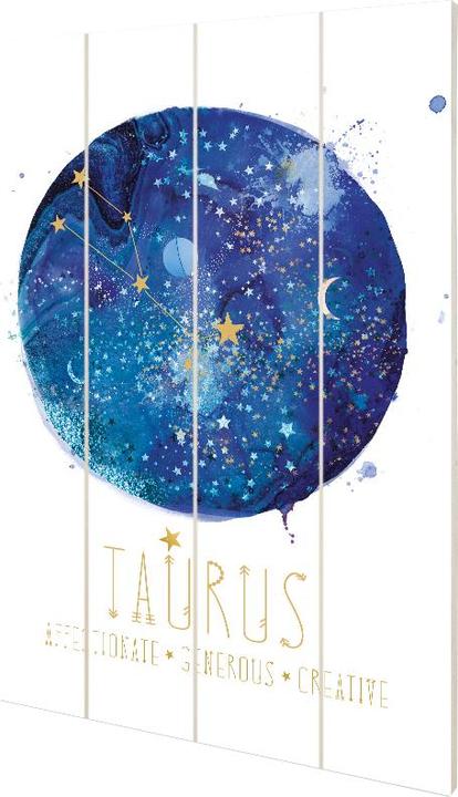 Actual product image Art Group Signs Of The Zodiac Taurus Wood Plaque (40 x 59 cm)