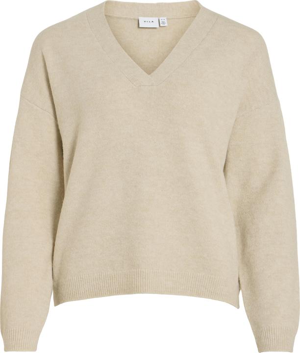 Vila V-Ausschnitt Strickpullover (S)