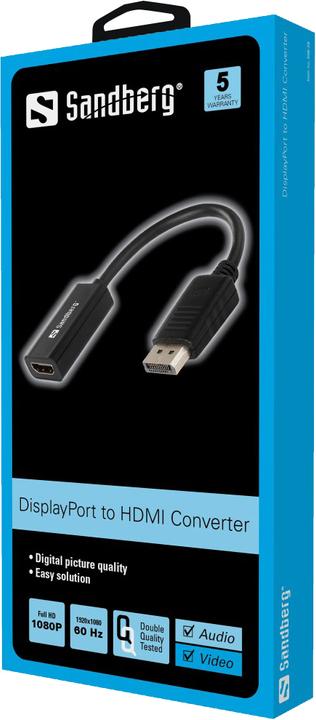 Produktbild Sandberg DP zu (HDMI, 10 cm)
