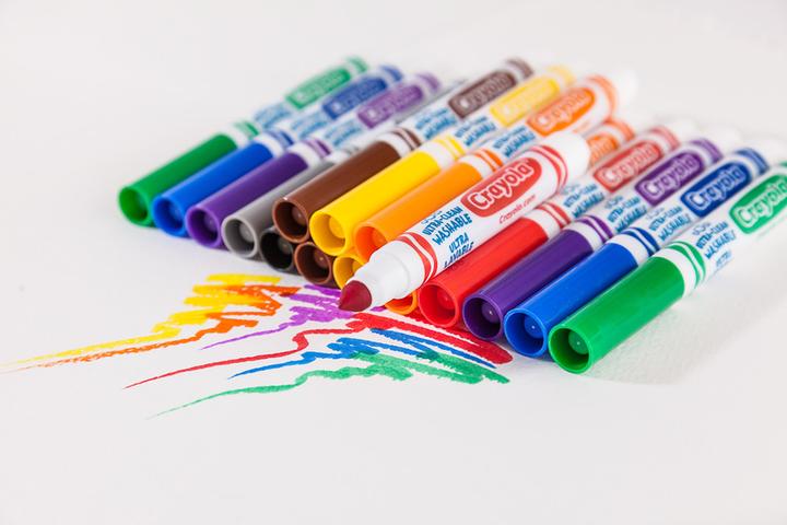 Actual product image Crayola Ultra Clean felt tip pens with cone tip (Multinational, 8 x)