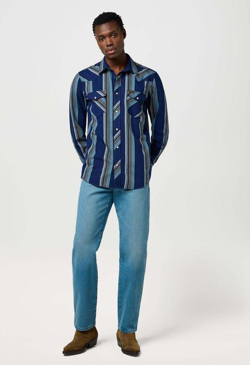 Immagine prodotto Wrangler Langarmhemd Western Indigo Shirt (XL)