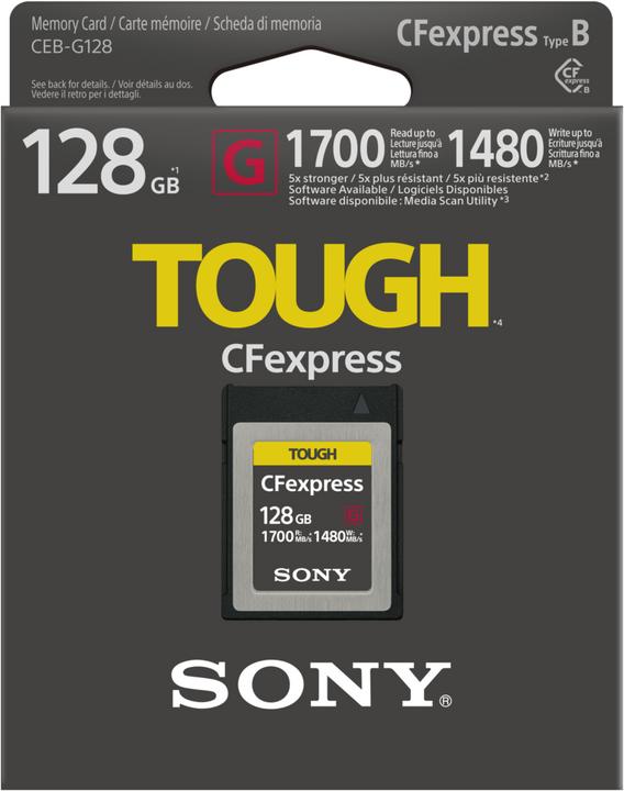 Actual product image Sony Tough (128 GB, CFexpress type B)
