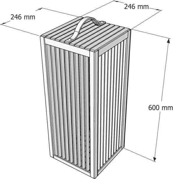 Image du produit Ezeis Lanterne UZEA TRAITS XL Prix pour 1 pièce (300 lm, IP54)